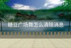 糖豆广场舞怎么清除消息