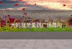 大妈就是爱跳广场舞吗