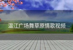 温江广场舞草原情歌视频