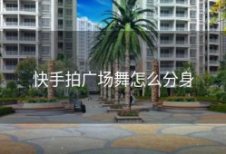 快手拍广场舞怎么分身