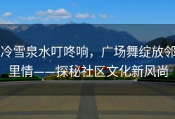 冷雪泉水叮咚响，广场舞绽放邻里情——探秘社区文化新风尚