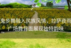 鬼步舞融入民族风情，拉萨夜雨广场舞背面展现独特韵味