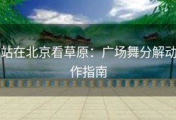 站在北京看草原：广场舞分解动作指南