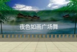夜色如画广场舞