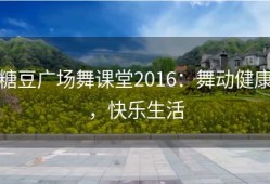 糖豆广场舞课堂2016：舞动健康，快乐生活