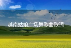 越南姑娘广场舞歌曲歌词