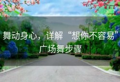 舞动身心，详解“想你不容易”广场舞步骤