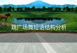 跳广场舞短语结构分析