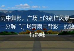 雨中舞影，广场上的别样风景——分解“广场舞雨中背影”的独特韵味