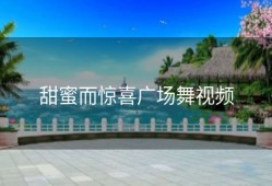 甜蜜而惊喜广场舞视频