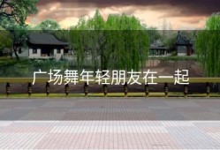 广场舞年轻朋友在一起