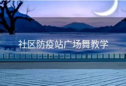 社区防疫站广场舞教学