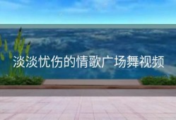 淡淡忧伤的情歌广场舞视频