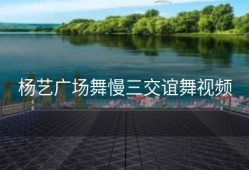 杨艺广场舞慢三交谊舞视频