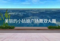 美丽的小姑娘广场舞双人舞