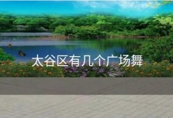 太谷区有几个广场舞