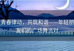 青春律动，共筑和谐——年轻朋友们的广场舞派对