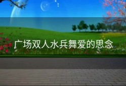 广场双人水兵舞爱的思念