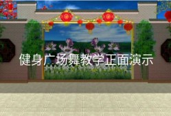 健身广场舞教学正面演示