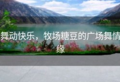 舞动快乐，牧场糖豆的广场舞情缘