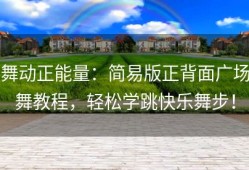 舞动正能量：简易版正背面广场舞教程，轻松学跳快乐舞步！