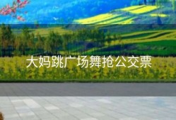 大妈跳广场舞抢公交票