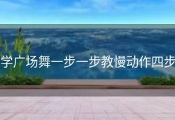 学广场舞一步一步教慢动作四步