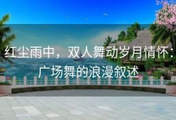 红尘雨中，双人舞动岁月情怀：广场舞的浪漫叙述