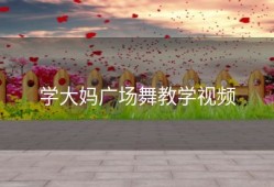 学大妈广场舞教学视频