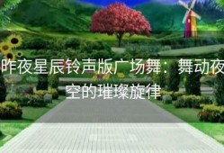 昨夜星辰铃声版广场舞：舞动夜空的璀璨旋律