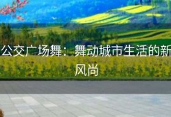 公交广场舞：舞动城市生活的新风尚