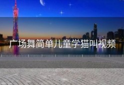 广场舞简单儿童学猫叫视频