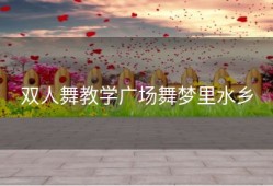 双人舞教学广场舞梦里水乡
