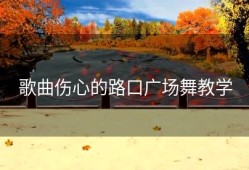歌曲伤心的路口广场舞教学