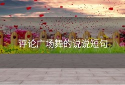 评论广场舞的说说短句