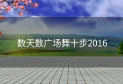 数天数广场舞十步2016