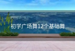 初学广场舞12个基础舞