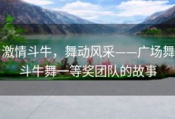 激情斗牛，舞动风采——广场舞斗牛舞一等奖团队的故事