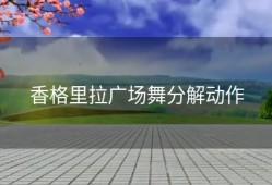 香格里拉广场舞分解动作