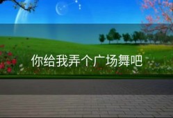 你给我弄个广场舞吧