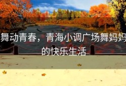 舞动青春，青海小调广场舞妈妈的快乐生活