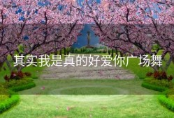 其实我是真的好爱你广场舞