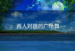 两人对跳的广场舞