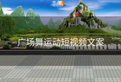 广场舞运动短视频文案