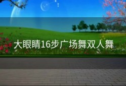 大眼睛16步广场舞双人舞