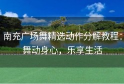 南充广场舞精选动作分解教程：舞动身心，乐享生活