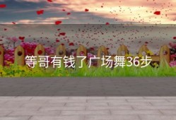 等哥有钱了广场舞36步