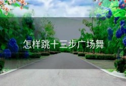 怎样跳十三步广场舞