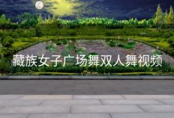 藏族女子广场舞双人舞视频