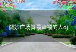 微妙广场舞最幸福的人dj